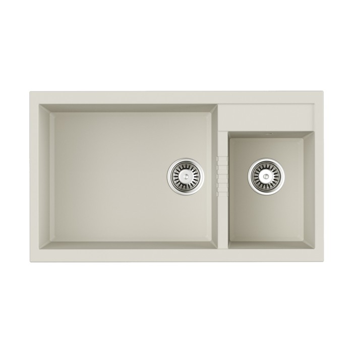 Кухонная мойка Omoikiri Tedori 86-2-LB-WH Tetogranit, цвет белый арт. 4993935