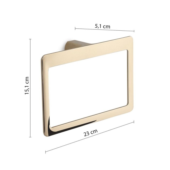 Полотенцедержатель - кольцо Pirenei Gedy, PI70(87) цвет: золото