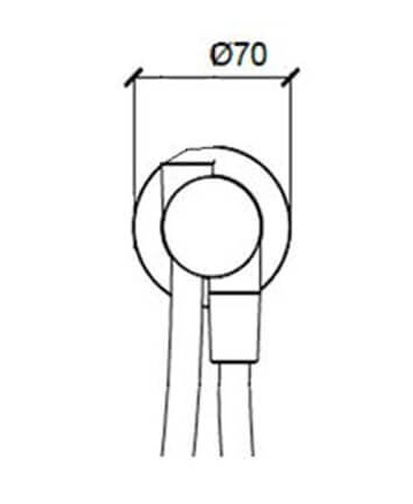 Душевая система Almar Core встраиваемая, с термостатом, верхний душ 23см, цвет черный матовый арт. SET-1.MB
