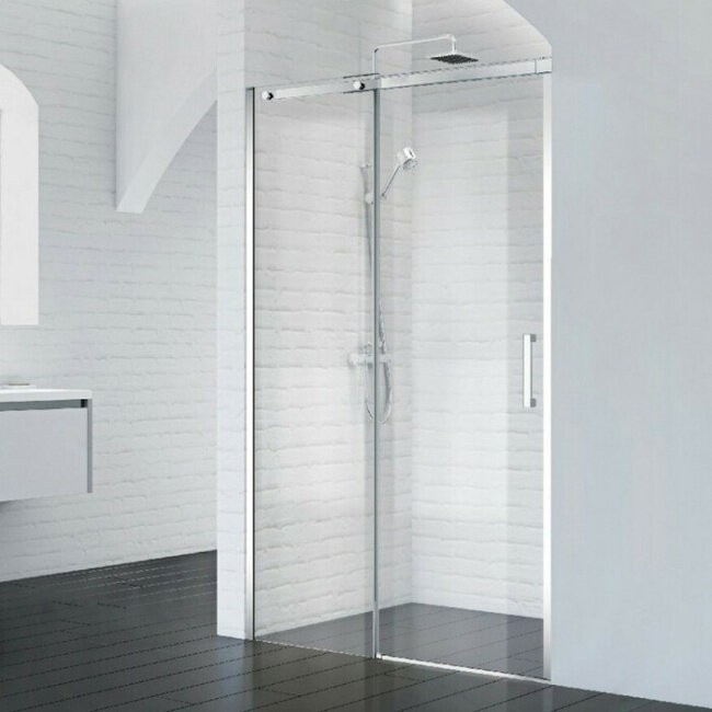 Душевая дверь без ответного пристенного магнитного профиля, левая 90x195, BelBagno KRAFT арт. KRAFT-60/30-C-Cr-L