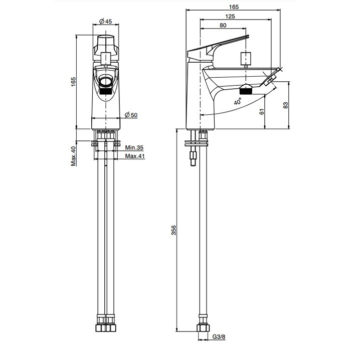 Fima Carlo Frattini Смеситель для ванны, на 1 отв., с переключателем на 2 выхода, Serie 4, F3784/9NCR цвет: хром