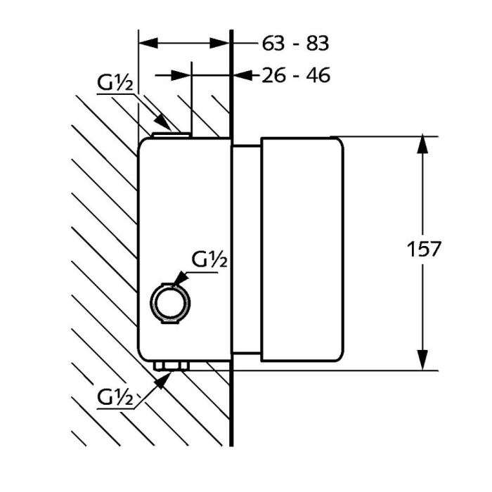 Внутренняя часть dn20, Kludi, - 35156