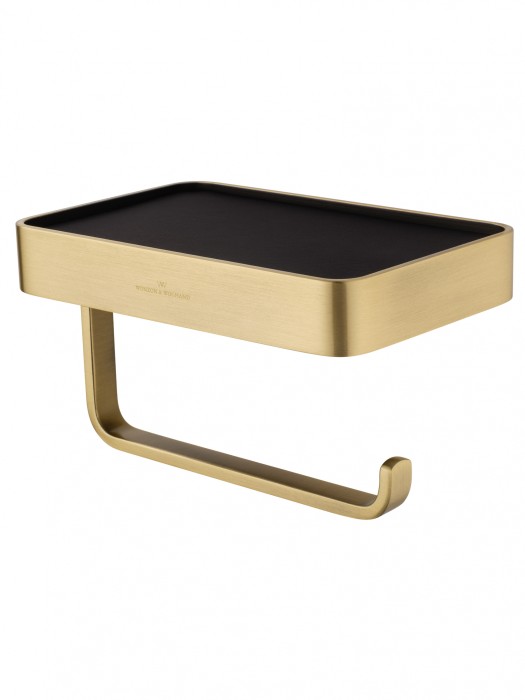 Держатель для туалетной бумаги с полкой, Wonzon &amp; Woghand Roma, WW-7236 цвет: бронза