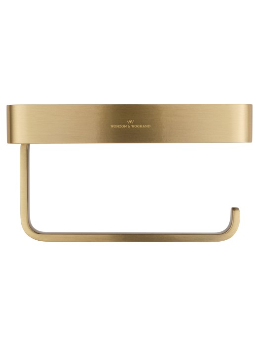 Держатель для туалетной бумаги с полкой, Wonzon & Woghand Roma, WW-7236 цвет: бронза