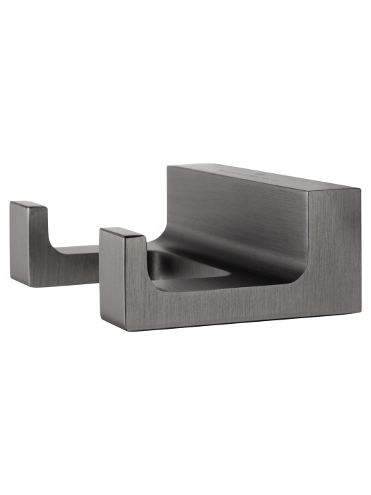 Двойной крючок для ванной, Wonzon & Woghand Eclipse, WW-9125-GM цвет: графит