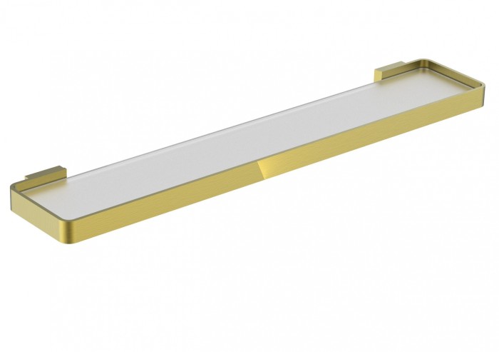 Стеклянная полка для ванной, Wonzon &amp; Woghand Lotte, WW-8327A-BG цвет: золото