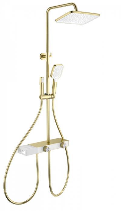 Душевая система с техническим душем, Wonzon &amp; Woghand, WW-B4161-BG цвет: золото