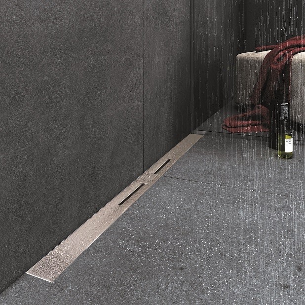 Душевой лоток BERGES SIMPEL 400, матовый хром, S-сифон D50 H60, арт.090110