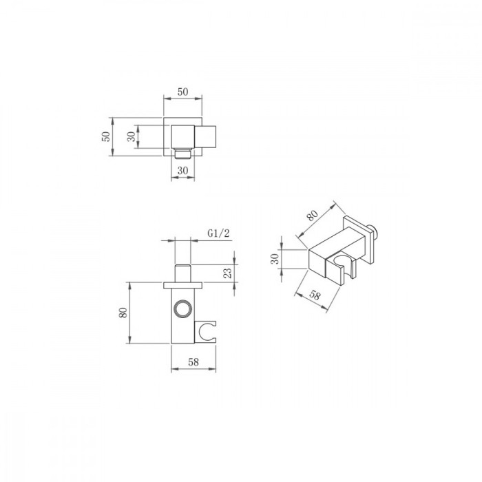 Душевой комплект BERGES Ventas, хром арт. 073001
