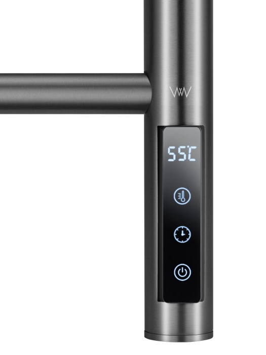 Полотенцесушитель электрический, Wonzon & Woghand Bonn, WW-AL409-GM цвет: графит