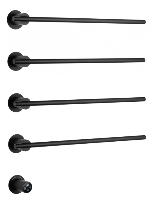 Полотенцесушитель электрический встраиваемый, Wonzon &amp; Woghand Dortmund, WW-A364-MB цвет: черный