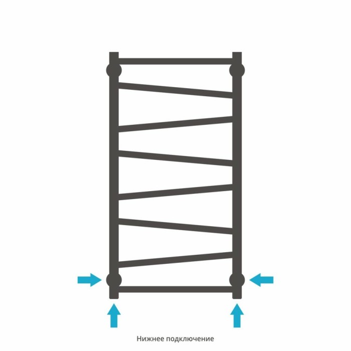 Сунержа Водяной полотенцесушитель 800x400, Сирокко, 071-0253-8040 цвет: сатин