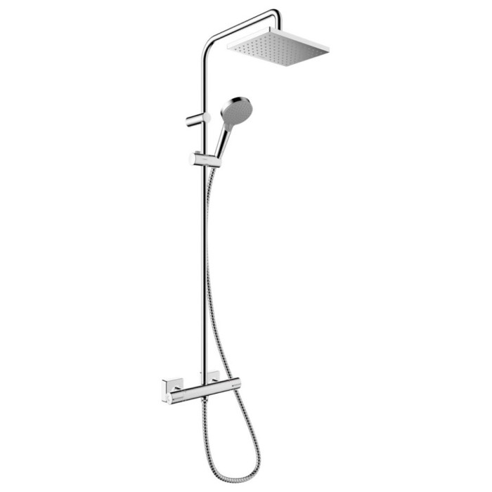 Душевая система с термостатом Vernis Shape Hansgrohe, хром арт. 26286000