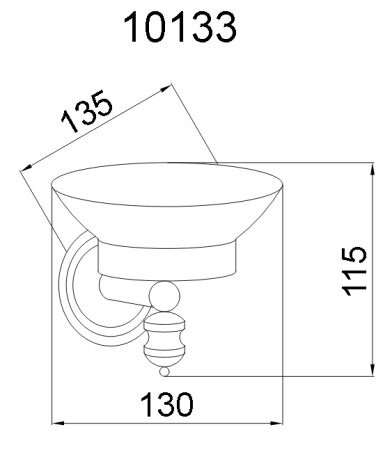 Мыльница, Vogue bianco, Boheme 10133