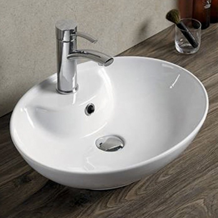 Раковина накладная Melana 51x41см цвет: белый