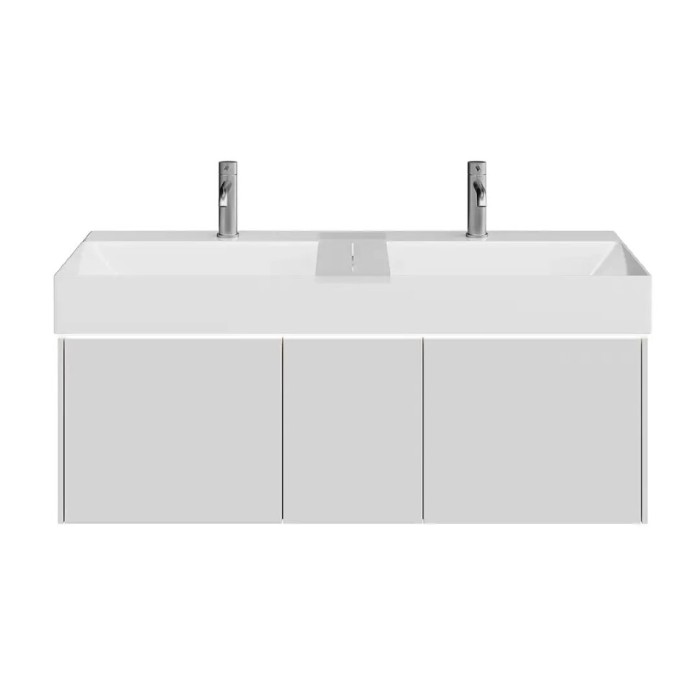 Тумба подвесная 120см, 3 ящика, Grande Kerama Marazzi, серый - GR.120.3\AGR.M