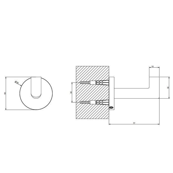Крючок подвесной, Gessi Tondo, finox brushed nickel арт. 63621#149