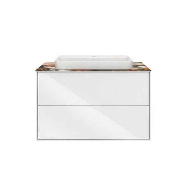 Тумба подвесная 80см 2 ящика, Kerama Marazzi, белый - PLB.M.80.2\WHT