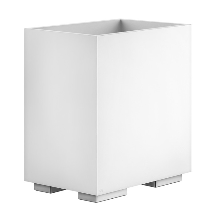 Корзина для мусора, Gessi Rettangolo, хром/белый арт. 20990#031