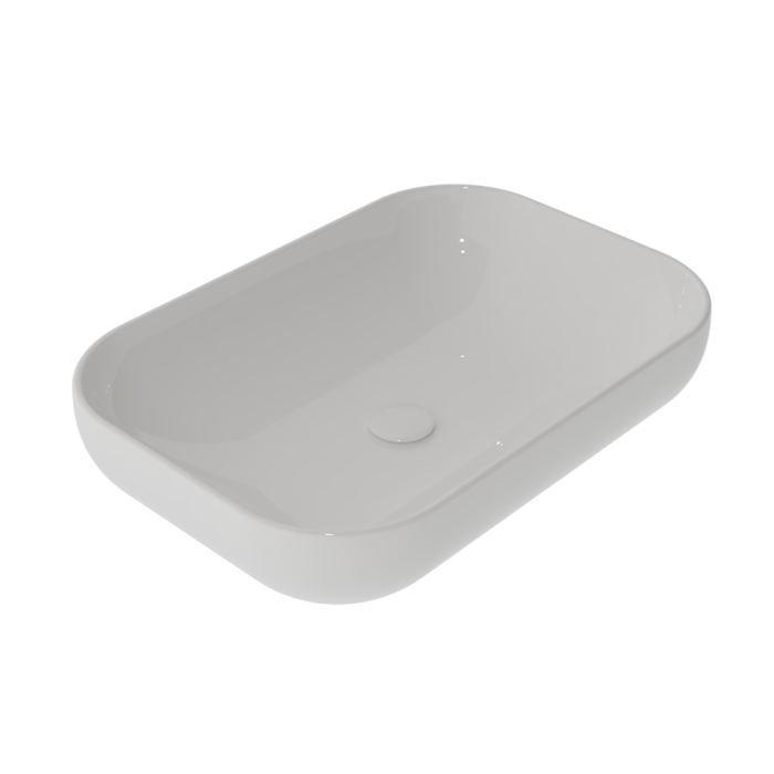 Раковина накладная 60x42 см белый глянцевый, GSG Ceramic Design Easy, EALAVRE60000
