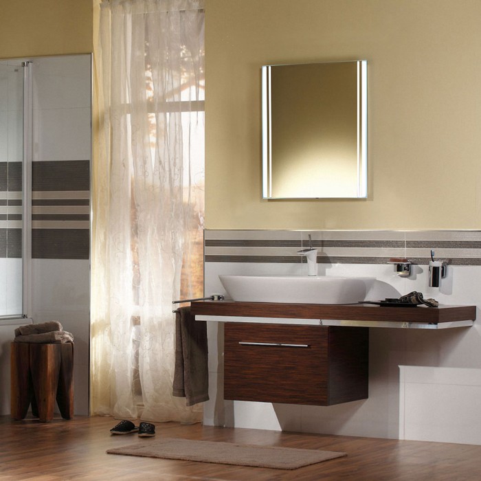 Зеркало 600х800 LED-подсветка, сенсорный выключатель с функцией диммера, Azario Aldo - LED-00002528