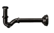 Сифон для раковины из латуни 1”1/4, Giulini, черный матовый арт. 5009BCENO