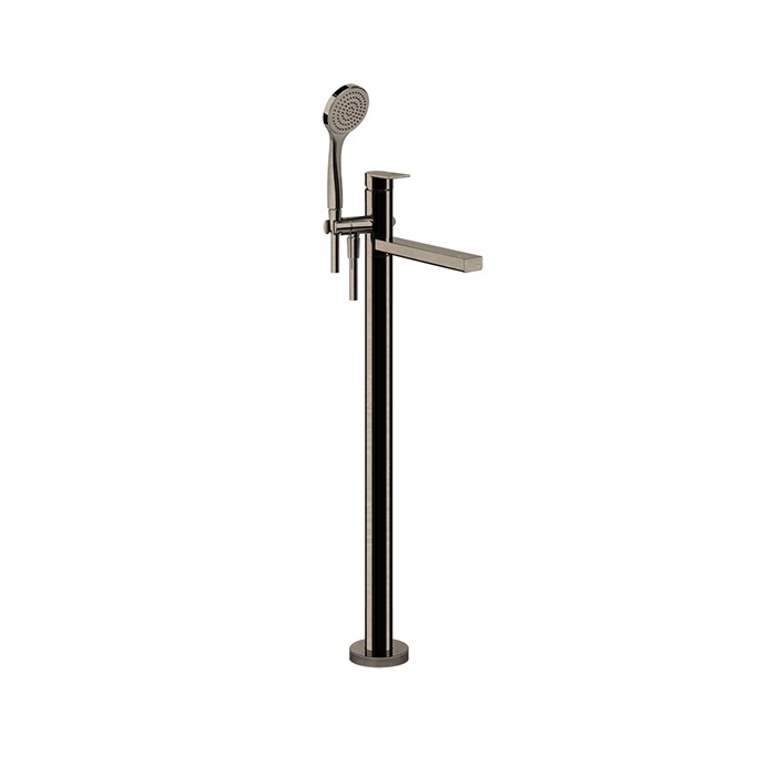 Смесителя для ванны, напольный, с душевой лейкой, Gessi Emporio Via manzoni, finox brushed nickel арт. 24982#149