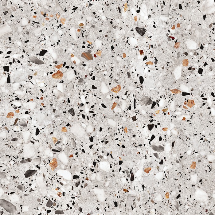 Плитка серый глазурованный матовый 60х60 PROGRES CERAMICA Evia terrazzo арт. NR0373
