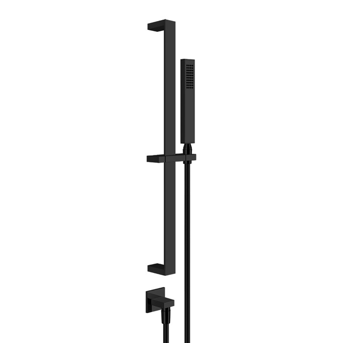 Душевой гарнитур с ручным душем и выводом воды из стены, Gessi Rettangolo, black xl арт. 20142#299