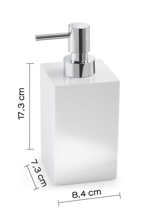 Настольный дозатор с пластиковой помпой, белый глянцевый Sofia Gedy, SF80(02) цвет: белый