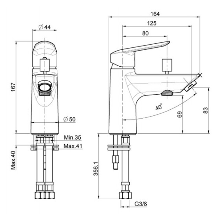 Fima Carlo Frattini Смеситель на ванну с переключателем, Spot, F3024CR цвет: хром