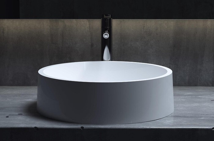 Раковина накладная 44x44, матовая, Salini GLORIA арт. 1102201MRH