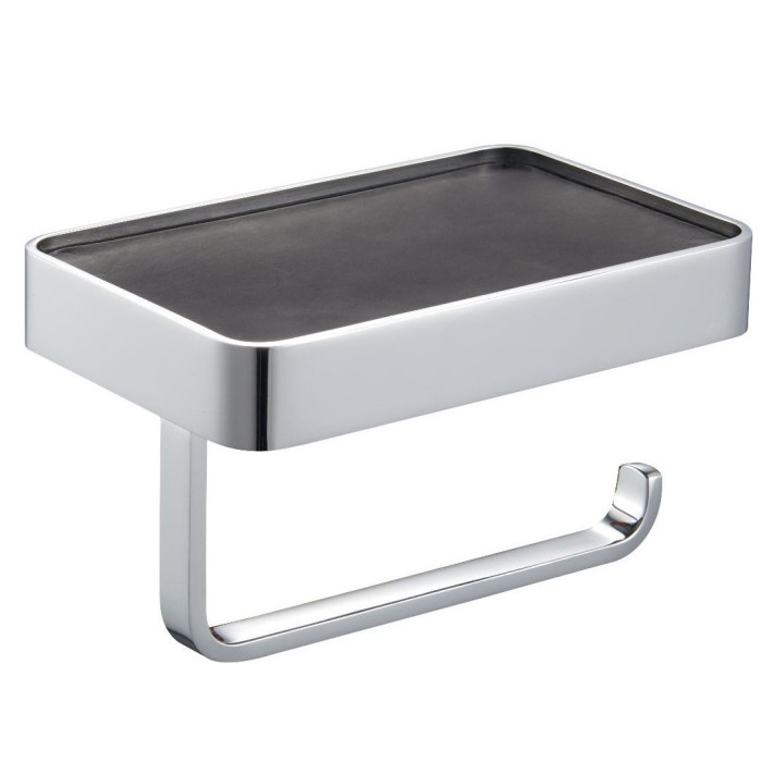 Держатель для туалетной бумаги с полкой, Wonzon &amp; Woghand, WW-9536 цвет: хром