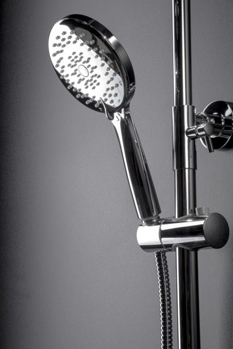 Стойка для душа со смесителем gunmetall, Boheme Spectre - 458-GM