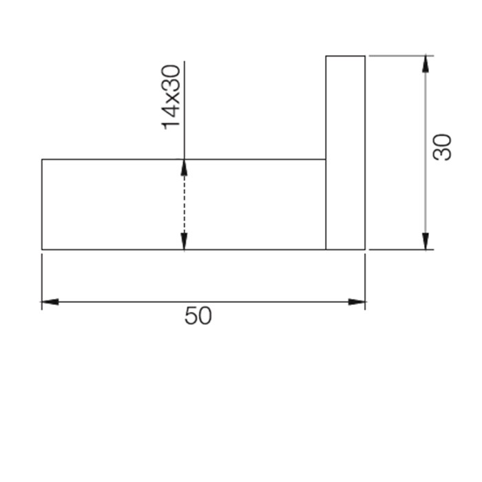 Fima Carlo Frattini Крючок одинарный, подвесной, Quadra, F6024/1NS цвет: черный