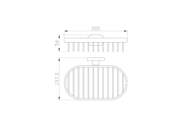 Мыльница с держателем, Wonzon & Woghand First, WW-8424 цвет: хром