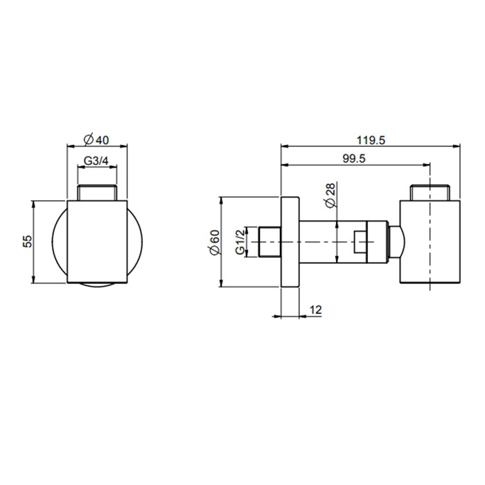 Fima Carlo Frattini Подвод воды, настенный, Colonne doccia, F2123OR цвет: золото