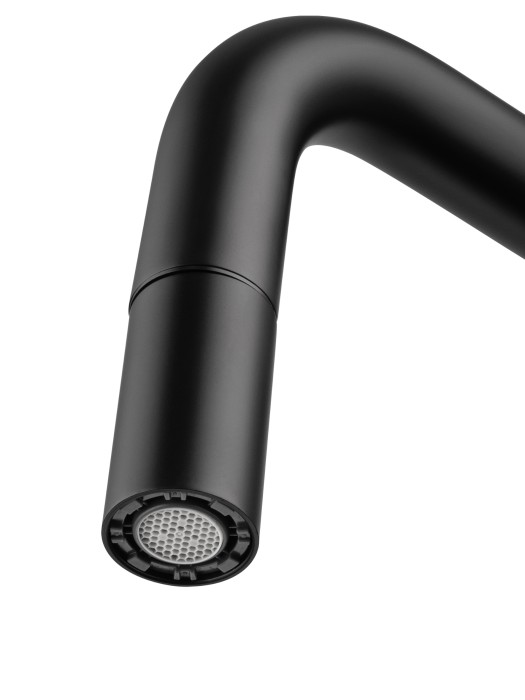 Смеситель для кухни с выдвижным изливом, Wonzon & Woghand, WW-6018-MB цвет: черный