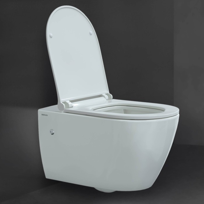 Унитаз BERGES MASCON, сиденье дюропласт Toma Slim SO, арт. 082128