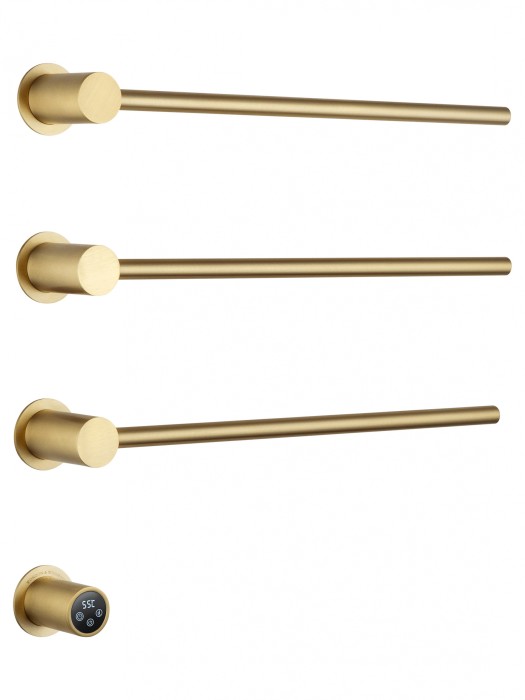 Полотенцесушитель электрический встраиваемый, Wonzon &amp; Woghand Hamburg, WW-AL313-BG цвет: золото