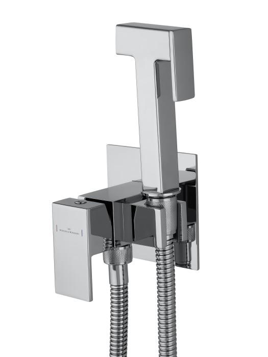 Смеситель с гигиеническим душем встраиваемый, Wonzon & Woghand, WW-88829903-CR цвет: хром