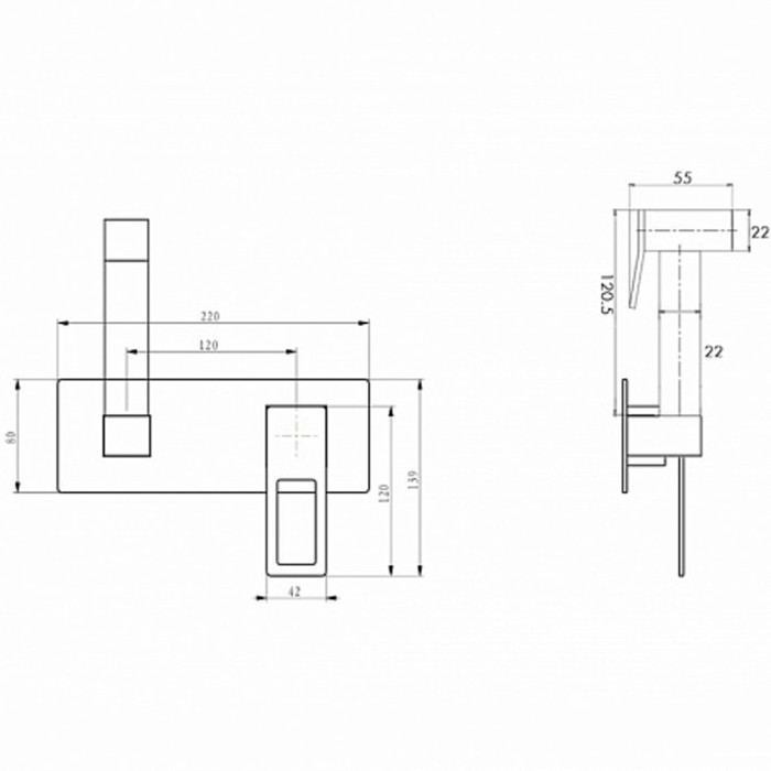 Гигеническая лейка со смесителем GoldChrome Q Boheme 147-GCR