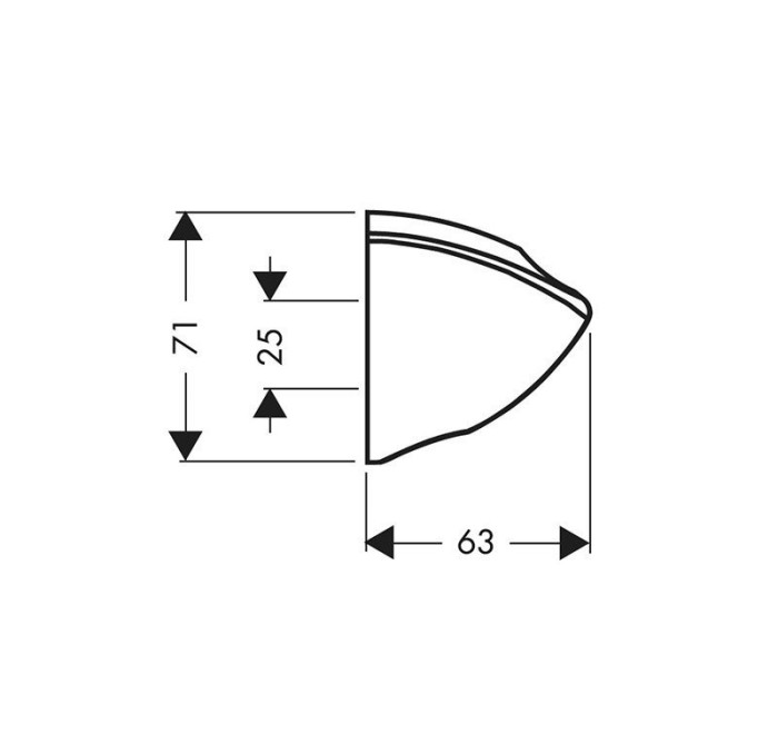 Держатель ручного душа С Porter Hansgrohe, хром арт. 27521000