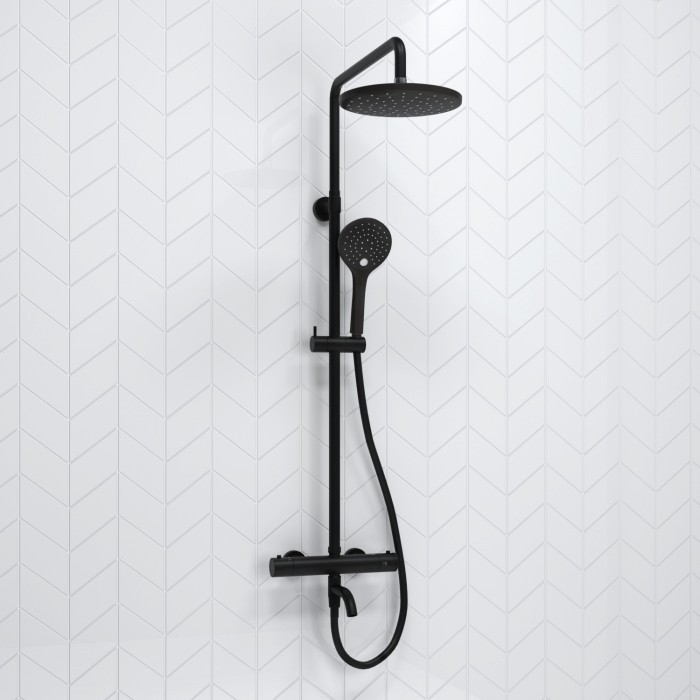 Душевая система с термостатическим смесителем WasserKRAFT арт. A288.077.078.BM Thermo