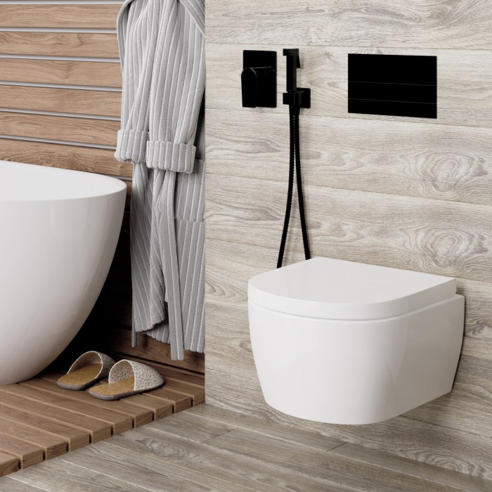 Встраиваемый комплект для биде со шлангом 150 см Glan 6600 WasserKRAFT арт. A66096