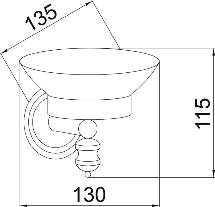 Мыльница, Vogue nero, Boheme 10183