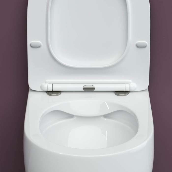 Подвесной унитаз с сиденьем Ceramicanova Play, белый арт. CN3001