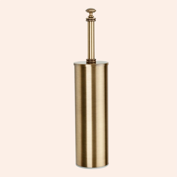 Ёршик напольный в металлической колбе, Harmony белый/бронза, Tiffany World - TWHA020bi/br