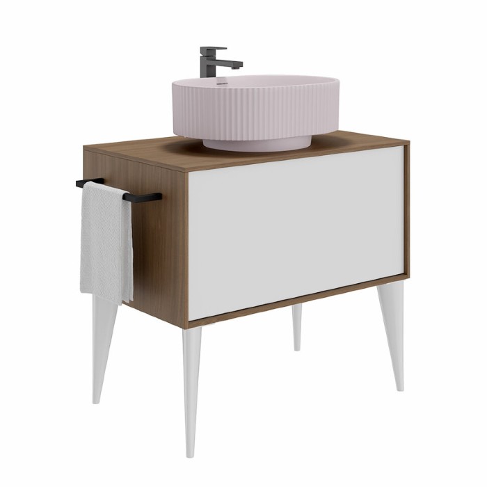 Раковина накладная 50x36,6см, Vento Kerama Marazzi, розовый - VE.wb.50\MAL