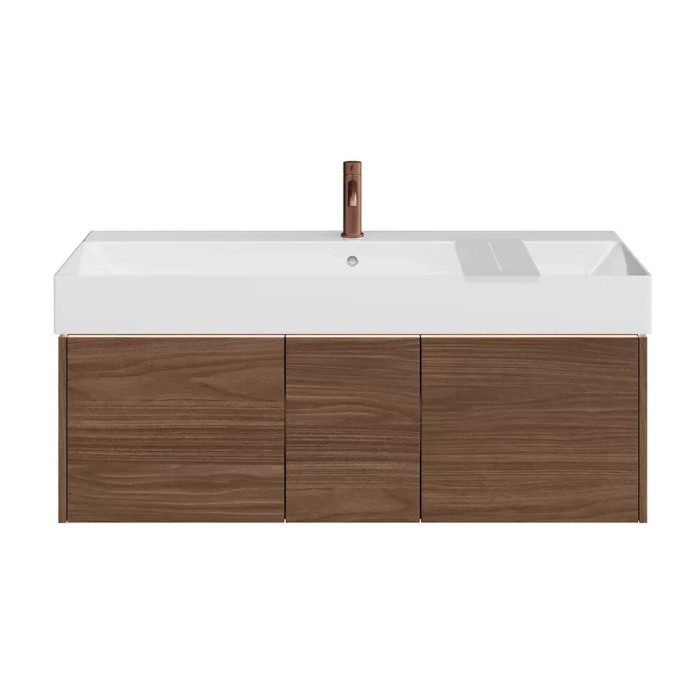 Тумба подвесная 120см, 3 ящика, Grande Kerama Marazzi, коричневый - GR.120.3\SNUT